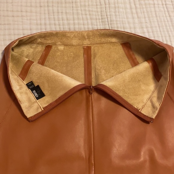 Asos Camel High Waisted Pencil Skirt - Picture 8 of 12